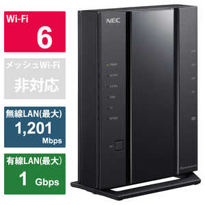 NEC 無線LANルーター(Wi-Fiルーター) Wi-Fi 6(ax)/ac/n/a/g/b 目安：?4LDK/3階建 PA-WX3000HP2