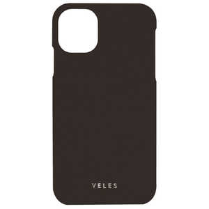 グルマンディーズ VELES iPhone 12 mini 5.4インチ対応PUレザーシェルケース(シュリンク) ブラック VLS-55BK