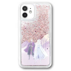 グルマンディーズ iPhone 12 mini アナと雪の女王2 グリッターケース アナエルサ DN-812A