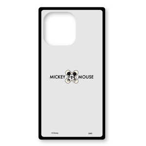 グルマンディーズ iPhone 13 Pro SQUARE GLASS CASEスクエアガラスケース Disneyキャラクター ミッキーマウス DN914B