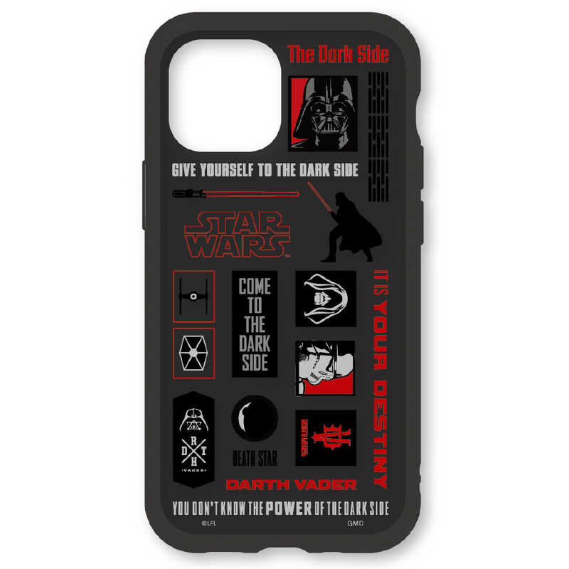 グルマンディーズ iPhone 13 STAR WARS IIII fit Clear ケース DARTH VADER STW150B