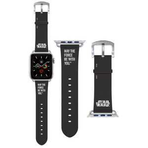グルマンディーズ Apple Watch 45/44/42mm 対応 レザーバンド STAR WARS LOGO  STW160A
