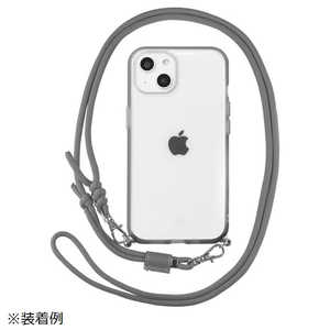 グルマンディーズ iPhone 14 6.1インチ IIII fit Loop ケース スモーク IFT132SK