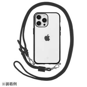 グルマンディーズ iPhone 14 Pro 6.1インチ IIII fit Loop ケース ブラック IFT134BK