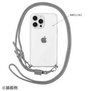 グルマンディーズ iPhone 14 Pro 3眼 IIII fit Loop ケース フロスト IFT134FR