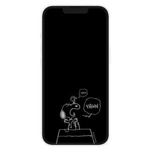 グルマンディーズ iPhone 14 / 13 / 13Pro ピーナッツ ガラススクリーンプロテクター ドッグハウス SNG746B