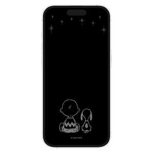 グルマンディーズ iPhone 14Pro ピーナッツ ガラススクリーンプロテクター 星空 SNG747C グルマンディーズ iPhone 14Pro ピーナッツ ガラススクリーンプロテクター 星空 SNG747C