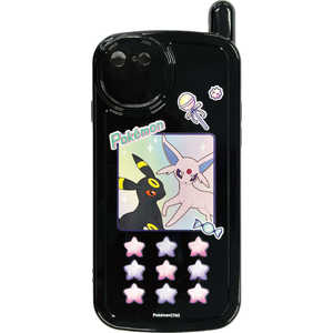 グルマンディーズ iPhone SE(第3/2世代) レトロガラケー風ケース ポケモン エーフィ＆ブラッキー POKE-886B