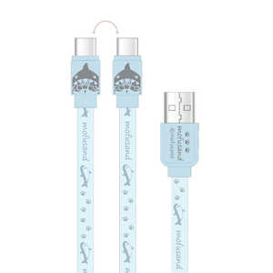 グルマンディーズ mofusand USB Type-C 同期&充電ケーブル サメにゃん MOFU-43A グルマンディーズ mofusand USB Type-C 同期&充電ケーブル サメにゃん MOFU-43A