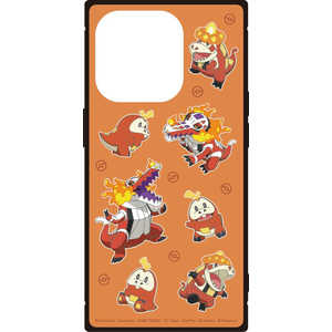グルマンディーズ ポケットモンスター iPhone 15Pro スクエアガラスケース レッド POKE-895B グルマンディーズ ポケットモンスター iPhone 15Pro スクエアガラスケース レッド POKE-895B
