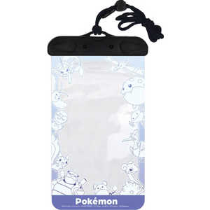 グルマンディーズ ポケットモンスター 防水ポーチ ブルー POKE-903B グルマンディーズ ポケットモンスター 防水ポーチ ブルー POKE-903B