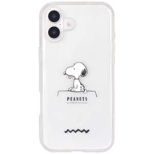 グルマンディーズ iPhone 16 Plus(6.7インチ) IIIIfitClearケース ピーナッツ ドッグハウス SNGG-84A