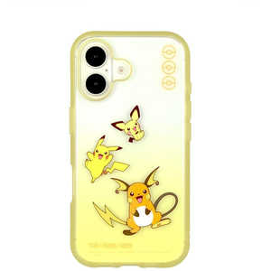 グルマンディーズ iPhone 16(6.1インチ)IIIIfitClearケース ポケモン ピチュー&ピカチュウ&ライチュウ POKE-933A グルマンディーズ iPhone 16(6.1インチ)IIIIfitClearケース ポケモン ピチュー&ピカチュウ&ライチュウ POKE-933A
