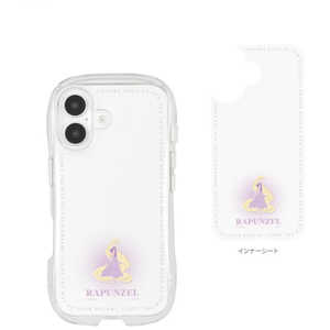 グルマンディーズ iPhone 16(6.1インチ)クリスタルクリアケース ディズニー ラプンツェル DNG-208RP