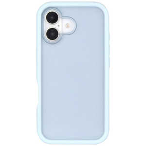 グルマンディーズ iPhone 16(6.1インチ)プランプフレームケース ライトブルー GMD-23LBL グルマンディーズ iPhone 16(6.1インチ)プランプフレームケース ライトブルー GMD-23LBL