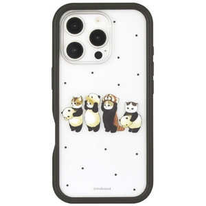 グルマンディーズ iPhone 16 Pro(6.3インチ)プランプフレームケース モフサンド ブラック MOFU-64BK グルマンディーズ iPhone 16 Pro(6.3インチ)プランプフレームケース モフサンド ブラック MOFU-64BK