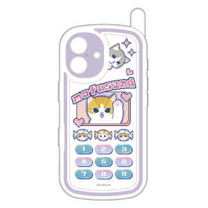 グルマンディーズ iPhone 16レトロガラケー風ケース mofusand ホワイト MOFU-67WH グルマンディーズ iPhone 16レトロガラケー風ケース mofusand ホワイト MOFU-67WH