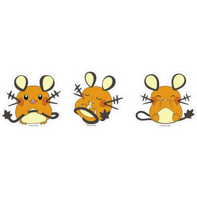 ユリーカ　ステッカー　デデンネ　アニメ　ポケモン　非売品 グルマンディーズ モバイルステッカー ポケットモンスター デデンネ