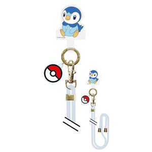 グルマンディーズ マルチリングプラスストラップセット ポケットモンスター ポッチャマ POKE-961E グルマンディーズ マルチリングプラスストラップセット ポケットモンスター ポッチャマ POKE-961E