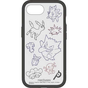 グルマンディーズ iPhone 16e IIIIfit プランプフレームケース ポケットモンスター ブラック POKE-978BK グルマンディーズ iPhone 16e IIIIfit プランプフレームケース ポケットモンスター ブラック POKE-978BK