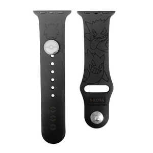 グルマンディーズ AppleWatch 42/41/40/38mm 対応チャーム付きシリコンバンド ポケモン ポケットモンスター ゲンガー PKE-41B