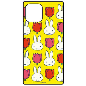 グルマンディーズ 【受注生産品】ミッフィー miffy and tulips iPhone 12 Pro Max対応スクエアガラスケース イエロー MF145YE