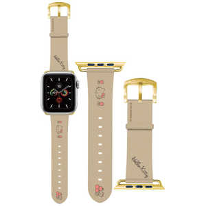 グルマンディーズ Apple Watch 45/44/42mm 対応 レザーバンド サンリオキャラクターズ ハローキティ  SANG231KT