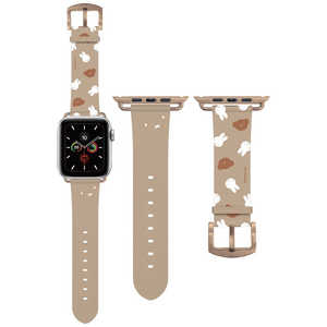 グルマンディーズ Apple Watch 45/44/42mm 対応 レザーバンド ミッフィー ミッフィー＆ポリス  MF308BE