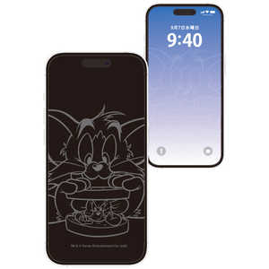 グルマンディーズ iPhone 15/15Pro ガラススクリーンプロテクター トムとジェリー サンドイッチ TJ-212A グルマンディーズ iPhone 15/15Pro ガラススクリーンプロテクター トムとジェリー サンドイッチ TJ-212A