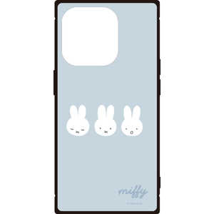 グルマンディーズ iPhone 15 Pro SQ ガラスケース ミッフィー MF-464BL グルマンディーズ iPhone 15 Pro SQ ガラスケース ミッフィー MF-464BL