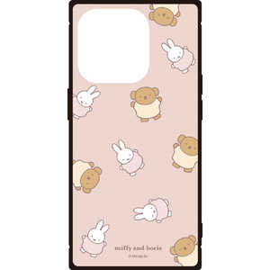 グルマンディーズ iPhone 15 Pro SQ ガラスケース ミッフィー ミッフィー&ボリス MF-464PK グルマンディーズ iPhone 15 Pro SQ ガラスケース ミッフィー ミッフィー&ボリス MF-464PK