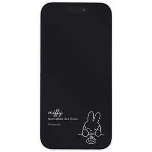 グルマンディーズ iPhone 15/15Pro ガラススクリーンプロテクター ミッフィー MF-468B グルマンディーズ iPhone 15/15Pro ガラススクリーンプロテクター ミッフィー MF-468B