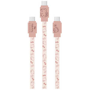 グルマンディーズ Type-Cケーブル PD60W対応 USB2.0 サンリオキャラクターズ ハローキティ SANG-396KT グルマンディーズ Type-Cケーブル PD60W対応 USB2.0 サンリオキャラクターズ ハローキティ SANG-396KT
