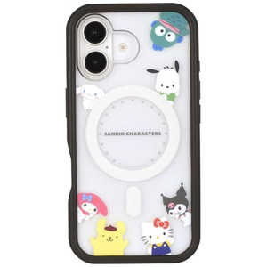 グルマンディーズ iPhone 16(6.1インチ)プランプフレームケース MagSafe サンリオ ミックス SANG-453MX グルマンディーズ iPhone 16(6.1インチ)プランプフレームケース MagSafe サンリオ ミックス SANG-453MX