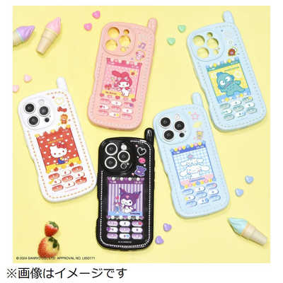 グルマンディーズ iPhone 16 Pro レトロガラケー風 ケース