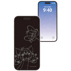 グルマンディーズ iPhone 16 Pro ガラススクリーンプロテクター トムとジェリー トム&ジェリー TMJ-250A グルマンディーズ iPhone 16 Pro ガラススクリーンプロテクター トムとジェリー トム&ジェリー TMJ-250A