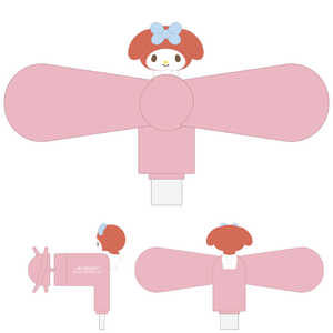 グルマンディーズ コネクタ付きミニクールファン(USB Type-C) サンリオキャラクターズ マイメロディ SANG-539MM グルマンディーズ コネクタ付きミニクールファン(USB Type-C) サンリオキャラクターズ マイメロディ SANG-539MM