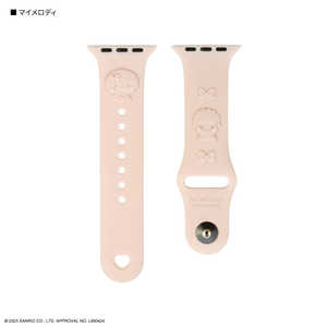 グルマンディーズ Apple Watch 42/41/40/38mm シリコンバンド サンリオキャラクターズ マイメロディ SANG-544MM