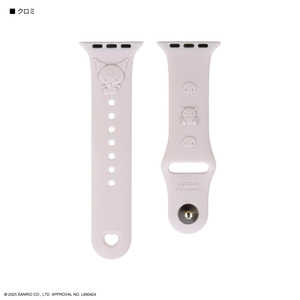 グルマンディーズ Apple Watch 42/41/40/38mm シリコンバンド サンリオキャラクターズ クロミ SANG-544KU