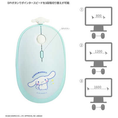 グルマンディーズ Bluetoothマウス サンリオキャラクターズ ハロー