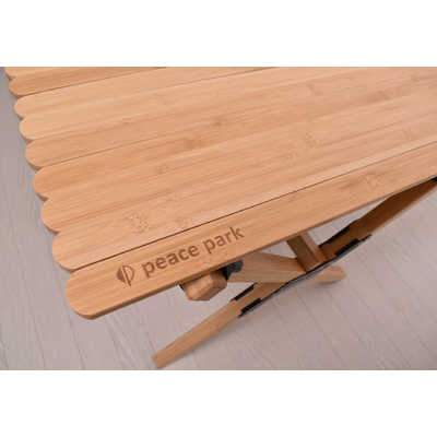 PEACEPARK アウトドア用品 テーブル PORTABLE BAMBOO TABLE