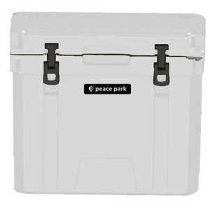 PEACEPARK アウトドア用品 保冷 クーラーボックス 45QT (約42.6L) ホワイト ROTOMOLDEDCOOLERBOX