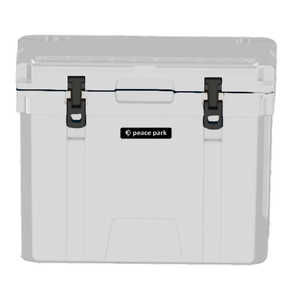 PEACEPARK アウトドア用品 保冷 クーラーボックス 55QT (約52L) ホワイト ROTOMOLDEDCOOLERBOX