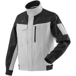 ミズノ ワークジャケット(通年素材) ［ユニセックス］ 4XL-8 73：チャコールグレー×ベイパーシルバー F2JE018673