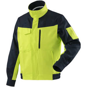 ミズノ ワークジャケット(通年素材) ［ユニセックス］ L 85：ネイビー×ライムグリーン F2JE018685