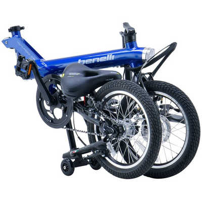 benelli 16型 折りたたみ電動アシスト自転車コズミックブルー