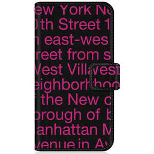 CASEMARKET Samsung Galaxy A20 スリム手帳型ケース New York Typography - ピンク スリム ダイアリー SCV46-BCM2S2633-78 CASEMARKET Samsung Galaxy A20 スリム手帳型ケース New York Typography - ピンク スリム ダイアリー SCV46-BCM2S2633-78