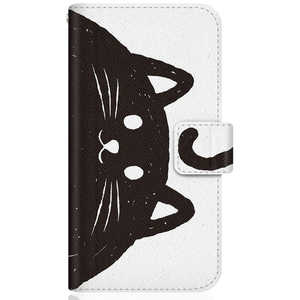 CASEMARKET Samsung Galaxy A20 NYAGO スリム手帳型ケース ノート しっぽ モノクロ SCV46-BNG2S2003-78