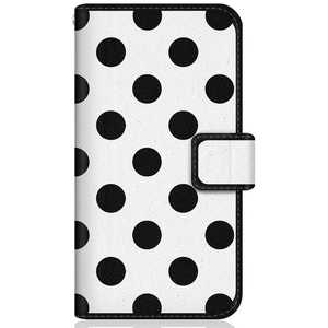 CASEMARKET SHARP AQUOS sense3 plus スリム手帳型ケース ドット モノクロ パターン ホワイト SH-M11-BCM2S2018-78 CASEMARKET SHARP AQUOS sense3 plus スリム手帳型ケース ドット モノクロ パターン ホワイト SH-M11-BCM2S2018-78