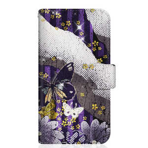 CASEMARKET Huawei nova 5T スリム手帳型ケース 和柄 ストライプ 紫 蝶 スリム ダイアリー YAL-L21-BCM2S2229-78 CASEMARKET Huawei nova 5T スリム手帳型ケース 和柄 ストライプ 紫 蝶 スリム ダイアリー YAL-L21-BCM2S2229-78